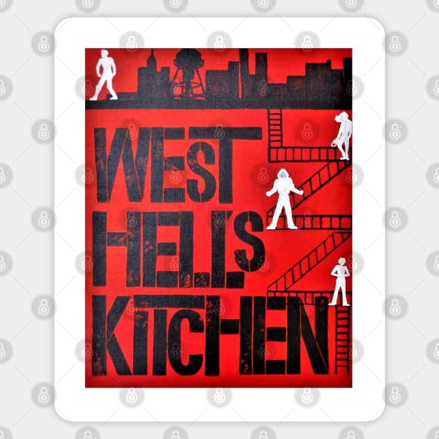 West Hell's Kitchen Sticker by redroachart